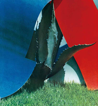 アブストラクト青と赤　1960　写真集『遠近』（1962）より